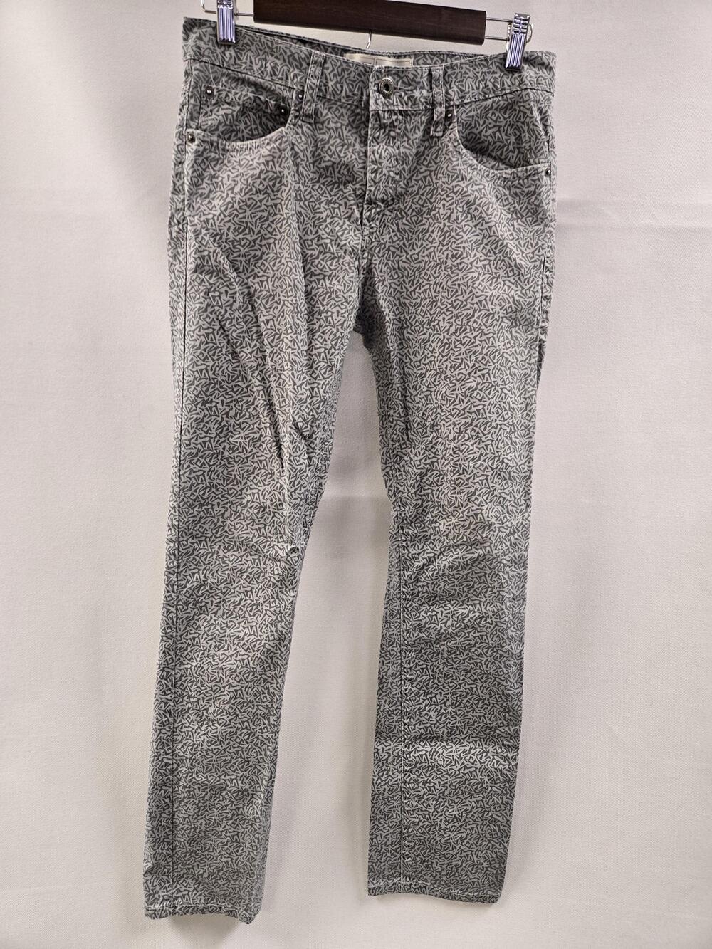 Levis 510 Jeans Mens 30x30 Gray Super Skinny All Over Print Stretch Denim Pants